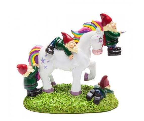 BigMouth Unicorn Gnome Massacre Garden Gnome