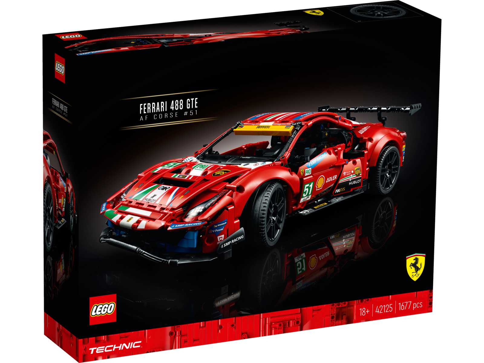 LEGO Technic: Ferrari 488 GTE “AF Corse #51” (42125)