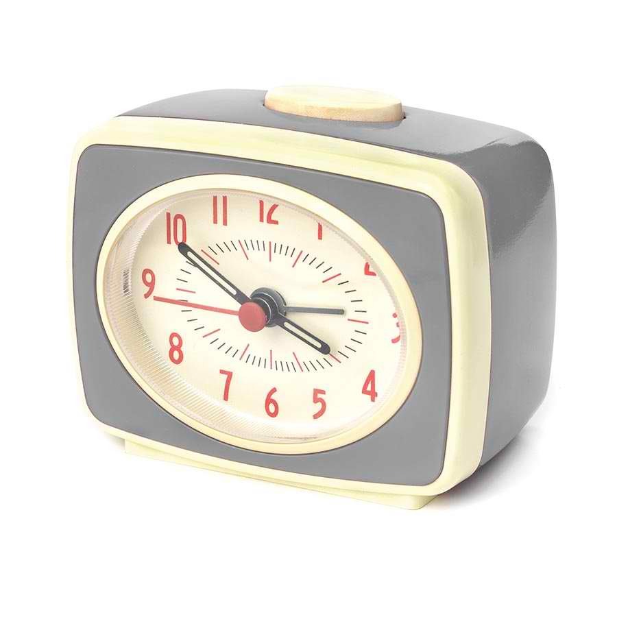 Small Classic Alarm Clock - Grey