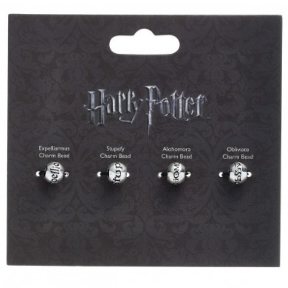 Harry Potter: Silver Plated Spell Beads - Pk 4 image