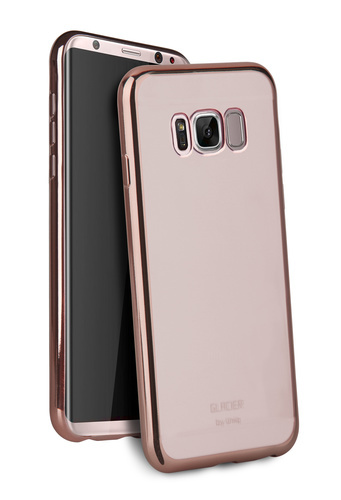 Uniq Hybrid Samsung S8+ Glacier Glitz - Rose Gold image