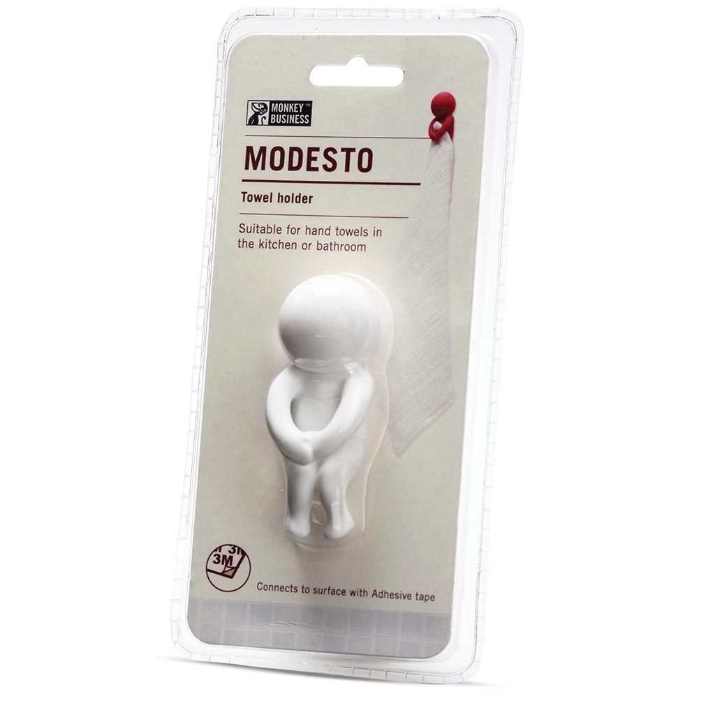 Monkey Business: Modesto Towel Holder (White) image