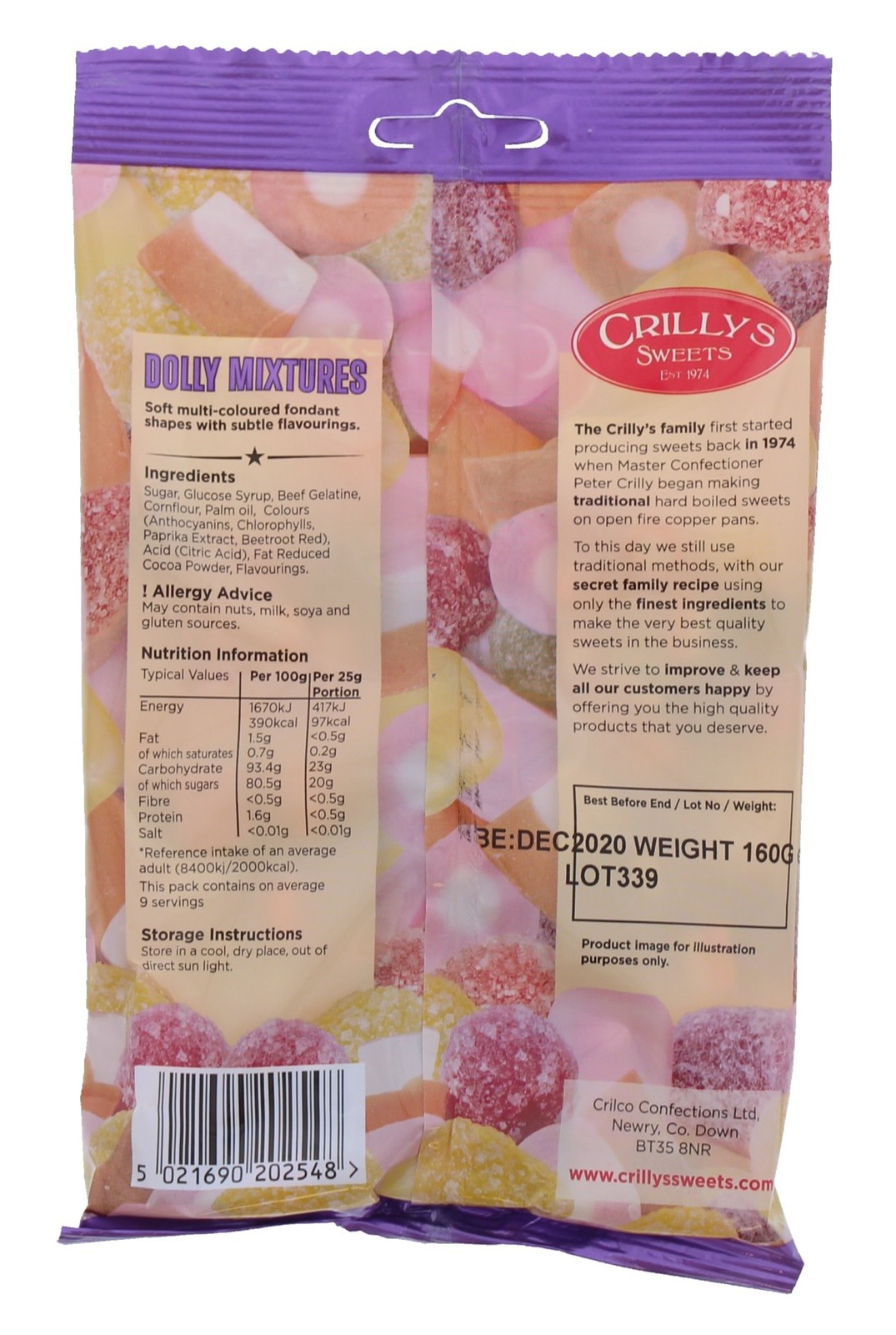 Crillys Dolly Mixtures 150g (16 Pack) at Mighty Ape NZ