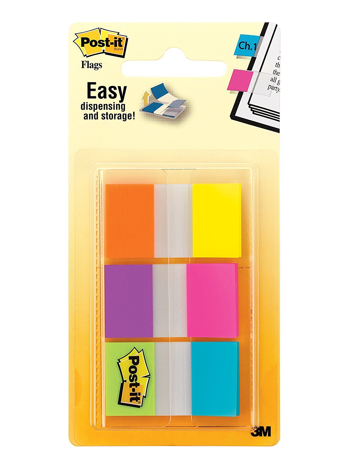 Post-It Flags Combination Pack - Electric Glow (60 Flags) image