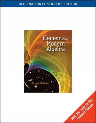 Elements of Modern Algebra, International Edition by Linda Gilbert image