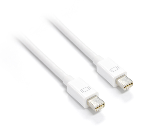 2m Dynamix Mini Display Port Male to Mini Display Port Male Cable (White) image