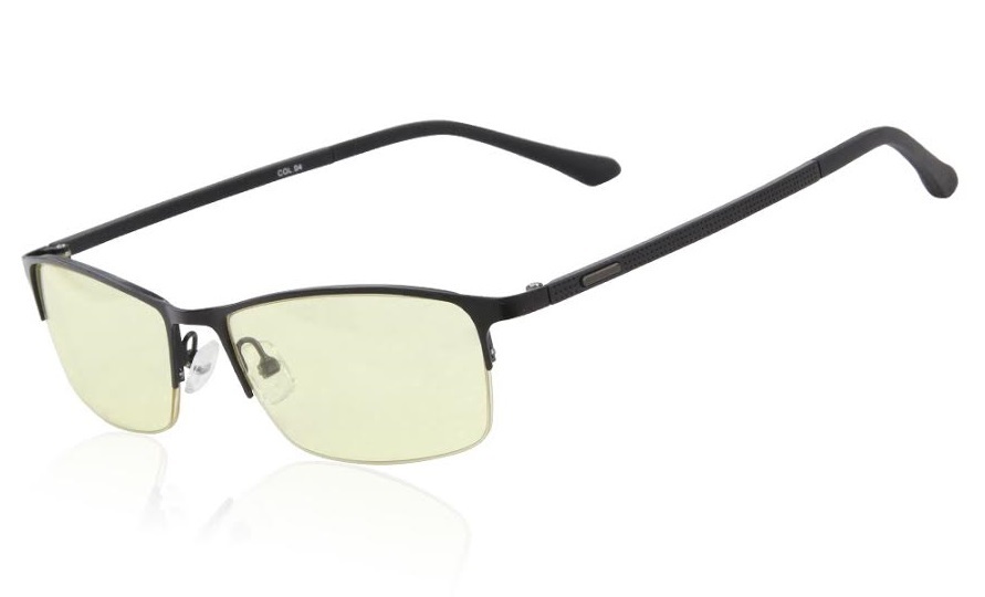 Duco Ergonomic Advanced Gaming Glasses - 7528 Black for PC Games image