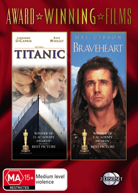 Titanic / Braveheart (Award Winning Films) (2 Disc Set) on DVD image