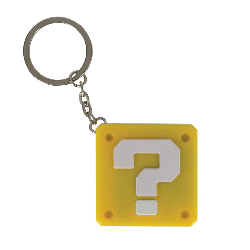 Super Mario Question Block Keyring Light