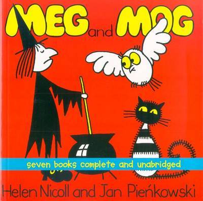 Meg and Mog: Seven Books Complete and Unabridged: "Meg and Mog", "Meg and Mog on the Moon", "Meg at Sea", "Meg's Car", "Meg's Castle", "Meg's Eggs", "Meg's Veg" by Nicoll Pienkowski image