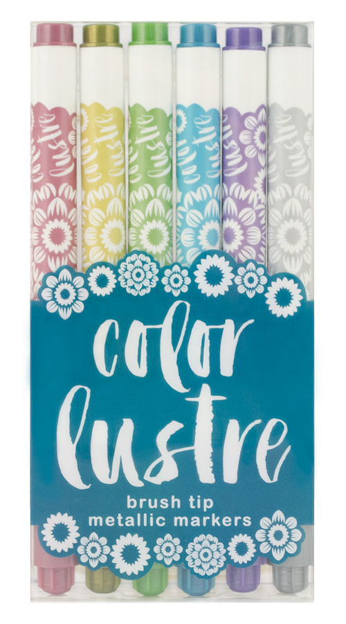 Color Lustre: Metallic Markers - Set of 6