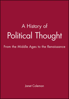 A History of Political Thought on Hardback by Janet Coleman