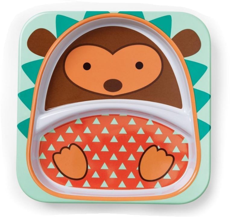 Skip Hop: Zoo Divided Plate - Hedgehog