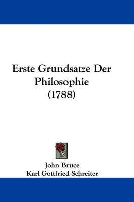 Erste Grundsatze Der Philosophie (1788) image