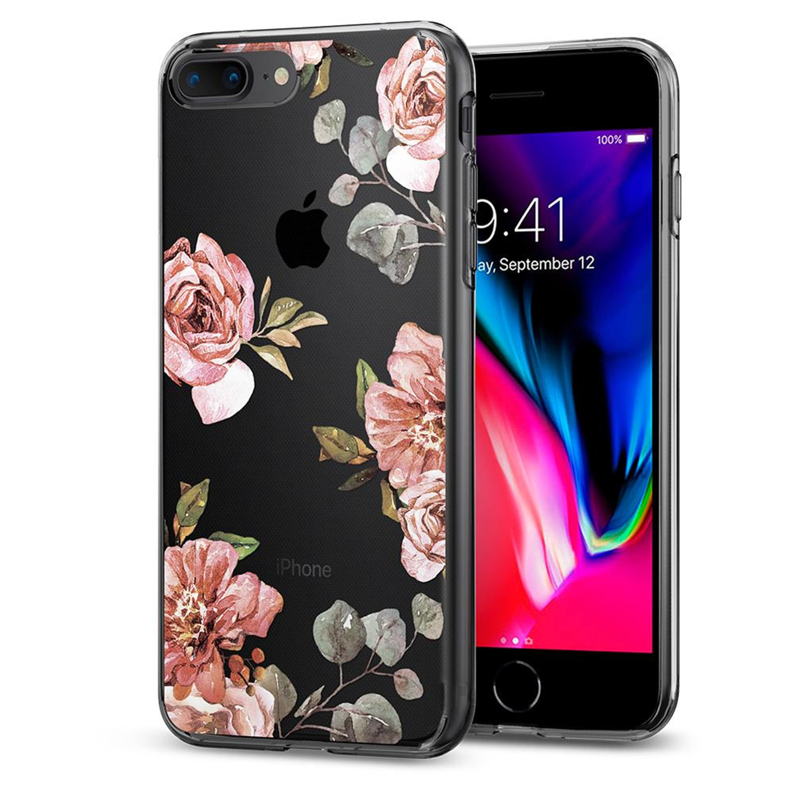 Spigen iPhone 8 Plus /7 Plus Liquid Crystal Case Aquarelle Rose image