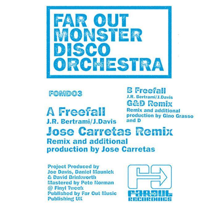 Freefall (Jose Carretas/ G&D Remixes) on Vinyl by The Far Out Monster Disco Orchestra