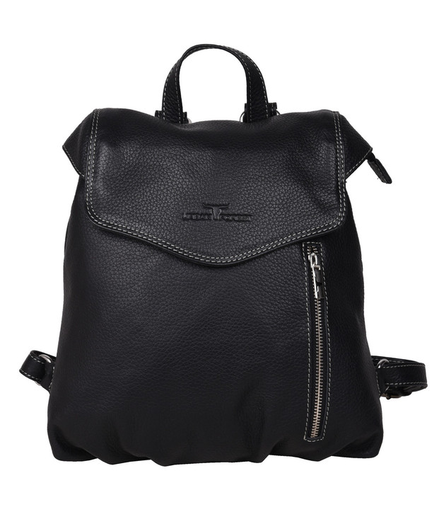 Piccolo Small Leather Backpack Rambler Black Men's at Mighty Ape NZ