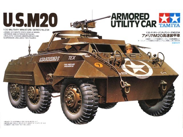 Tamiya: 1/32 M20 Armoured Utility Car - Model Kit