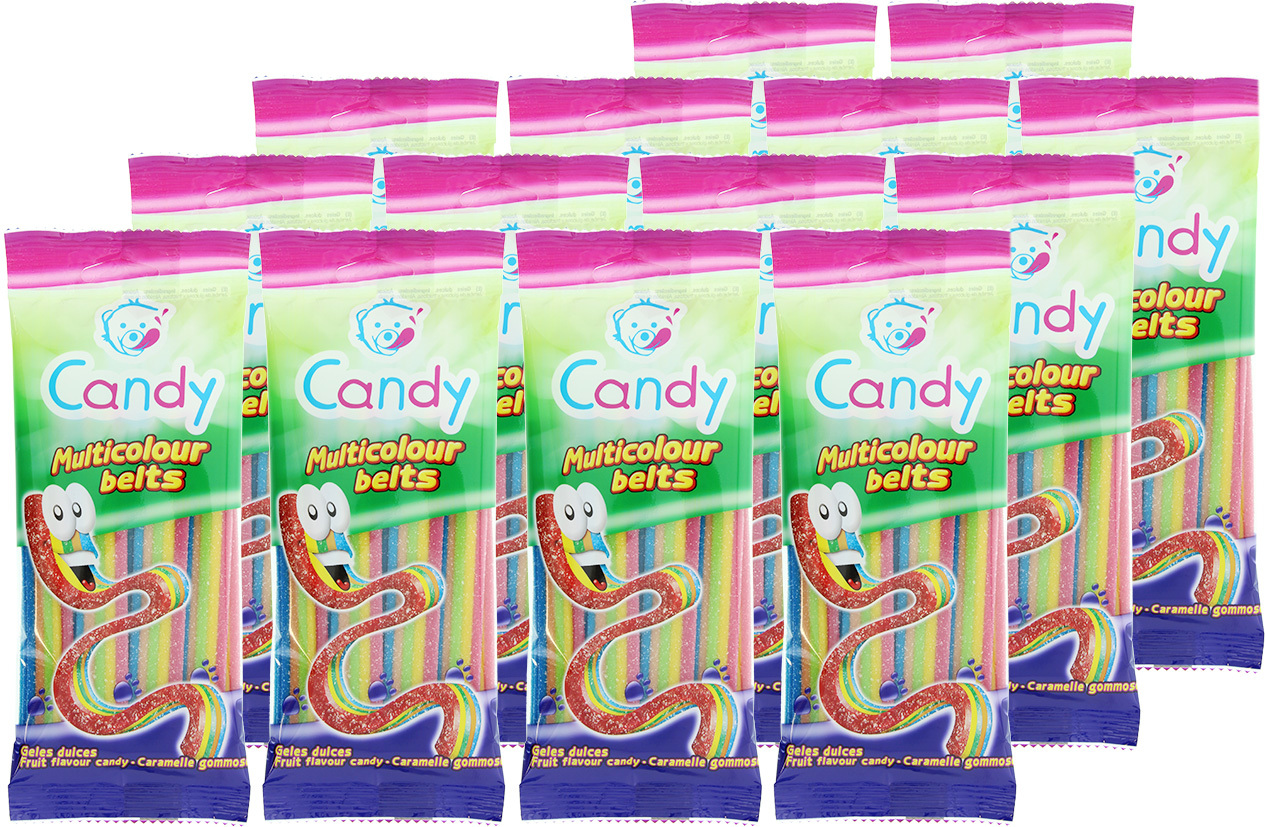 Nowco Candy Multicolour Belts 100g (14 Pack) at Mighty Ape NZ