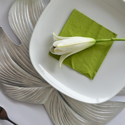 Annabel Trends Placemat - Palm Leaf (Silver) image