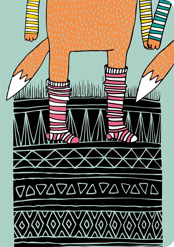 Putinki: Fox In Socks - A5 Ruled Notebook image