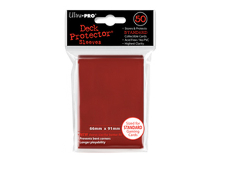 Ultra Pro Solid Deck Protectors: Lava Red (50) image