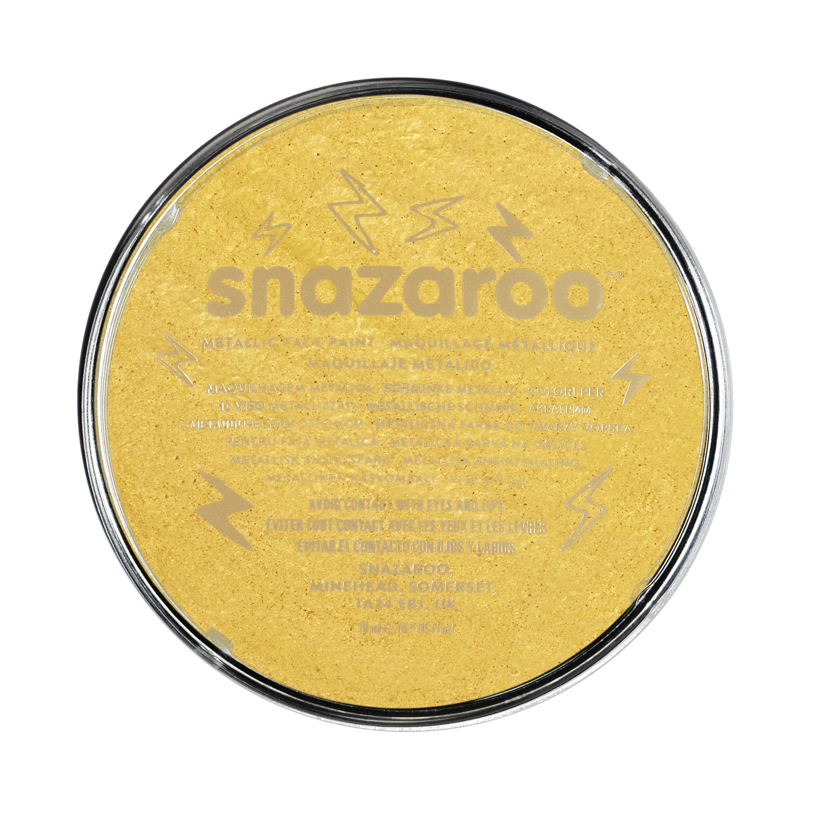 Snazaroo Face Paint - Metallic Gold (18ml)