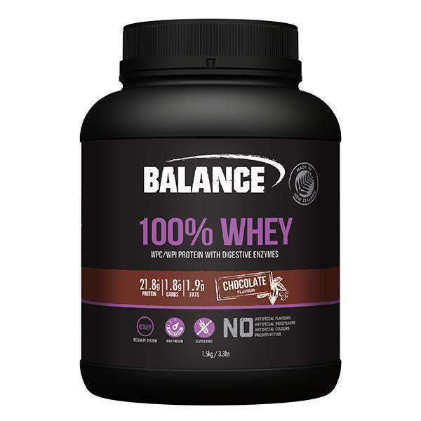 Balance 100% Whey Protein Powder - Chocolate (1.5kg)