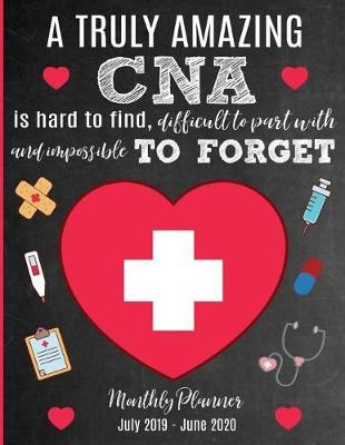 A Truly Amazing CNA Is Hard To Find, Difficult To Part With And Impossible To Forget Monthly Planner July 2019 - June 2020 by Sentiments Studios image