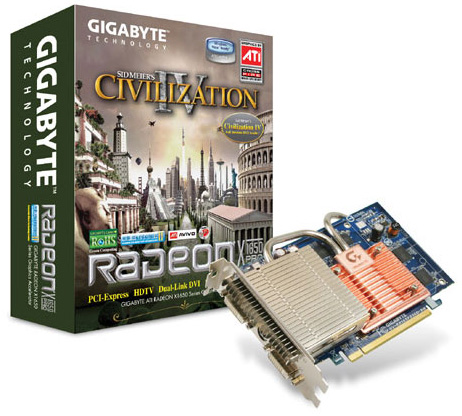 Gigabyte GV-165P256D-RH Radeon X1650Pro PCI-EX16