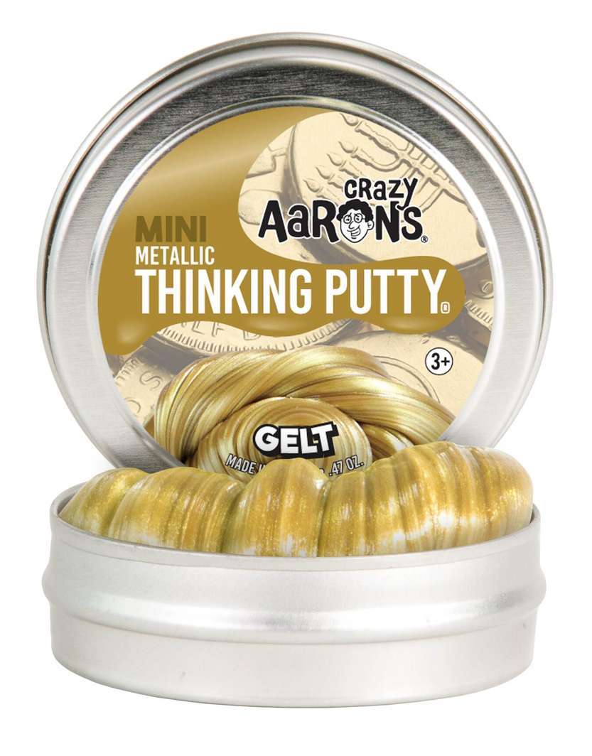 Crazy Aarons Thinking Putty: Gelt - Mini Tin