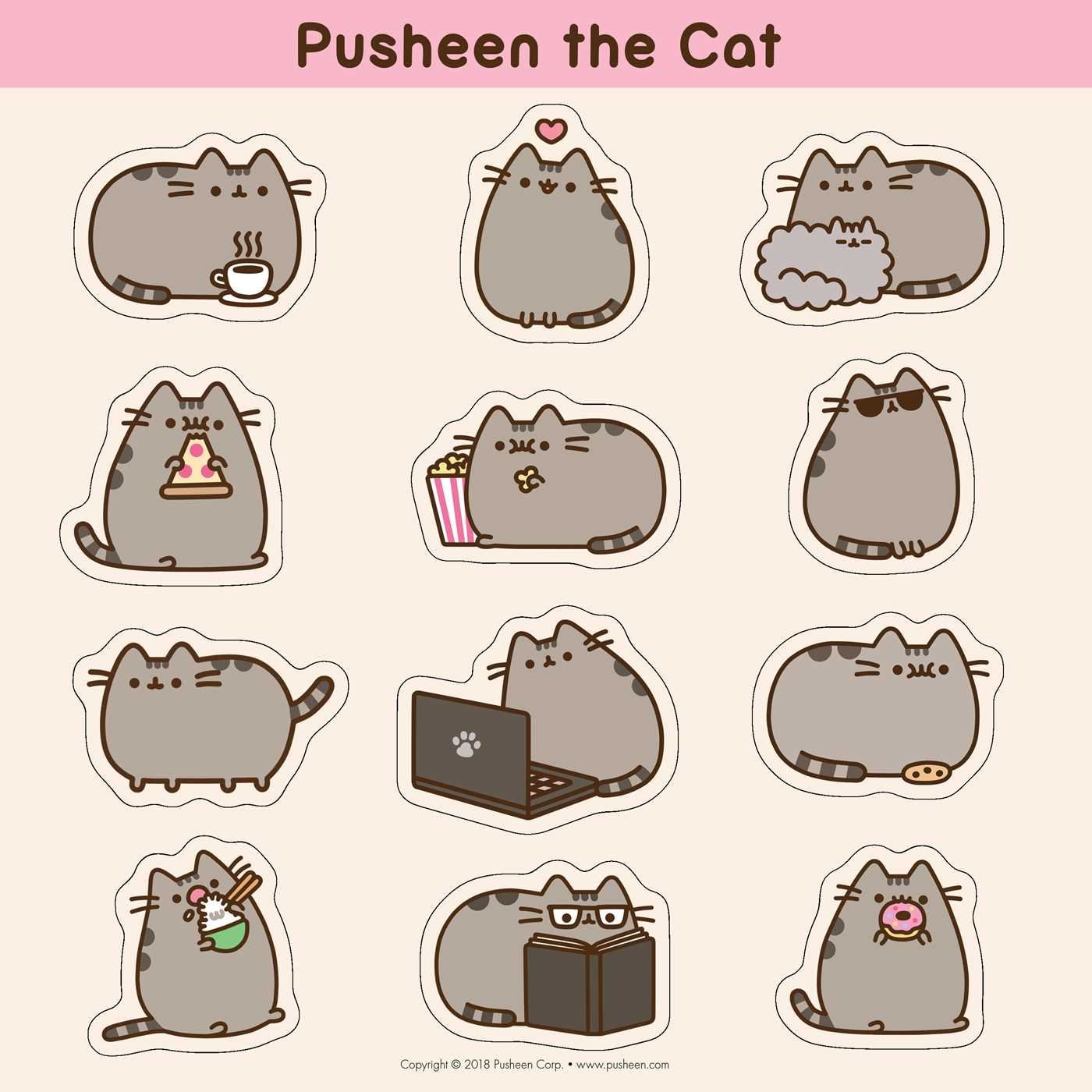 Pusheen the Cat 2019 Wall Calendar by Claire Belton image