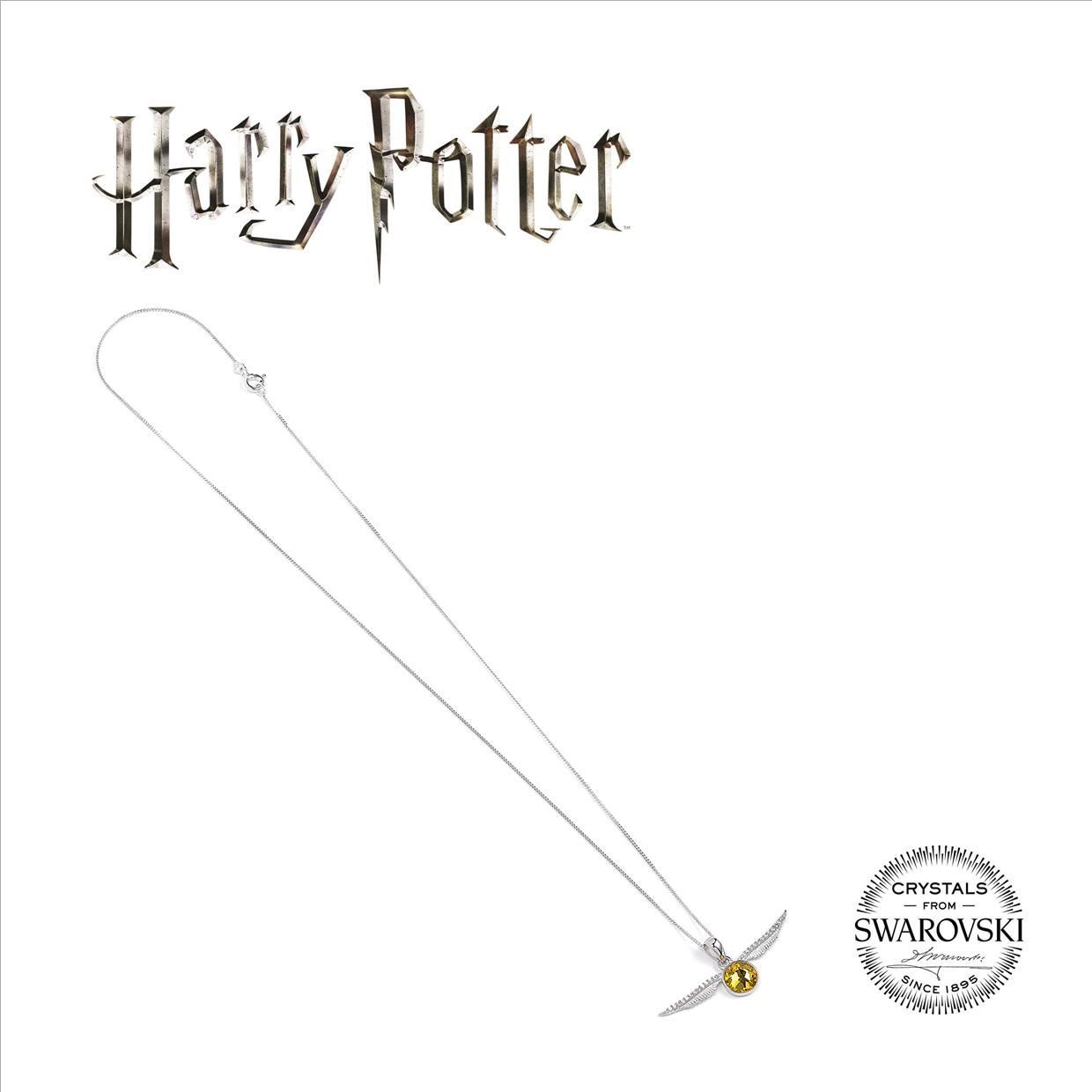 Harry Potter Embellished with Swarovski® Crystals Golden Snitch Necklace image