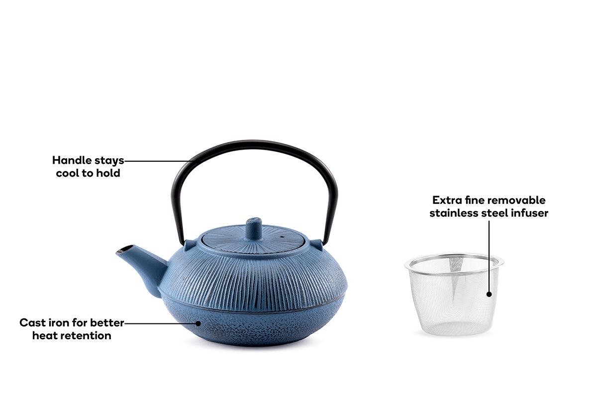 Ovela: Cast Iron Teapot - Teal image