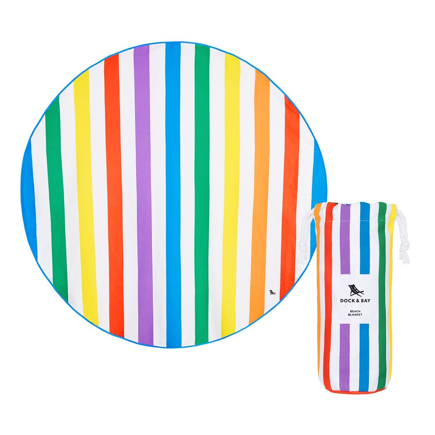 Dock & Bay Beach Towel Round Collection Rainbow Skies at Mighty Ape NZ
