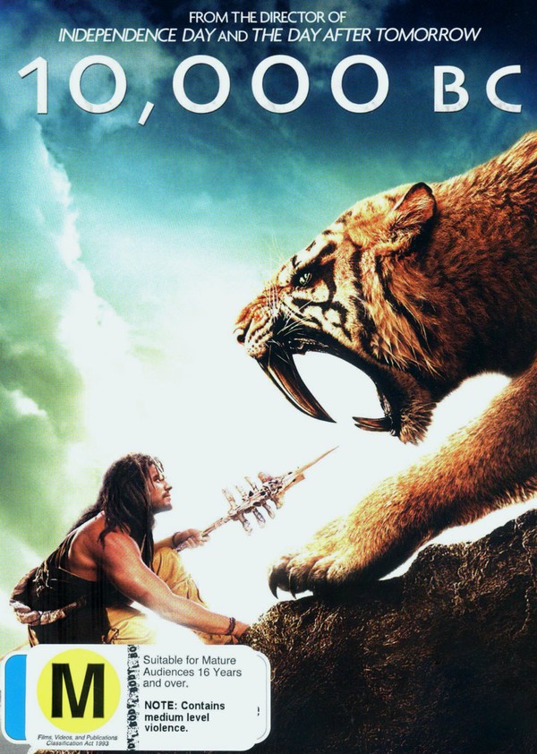 10,000 BC on DVD image