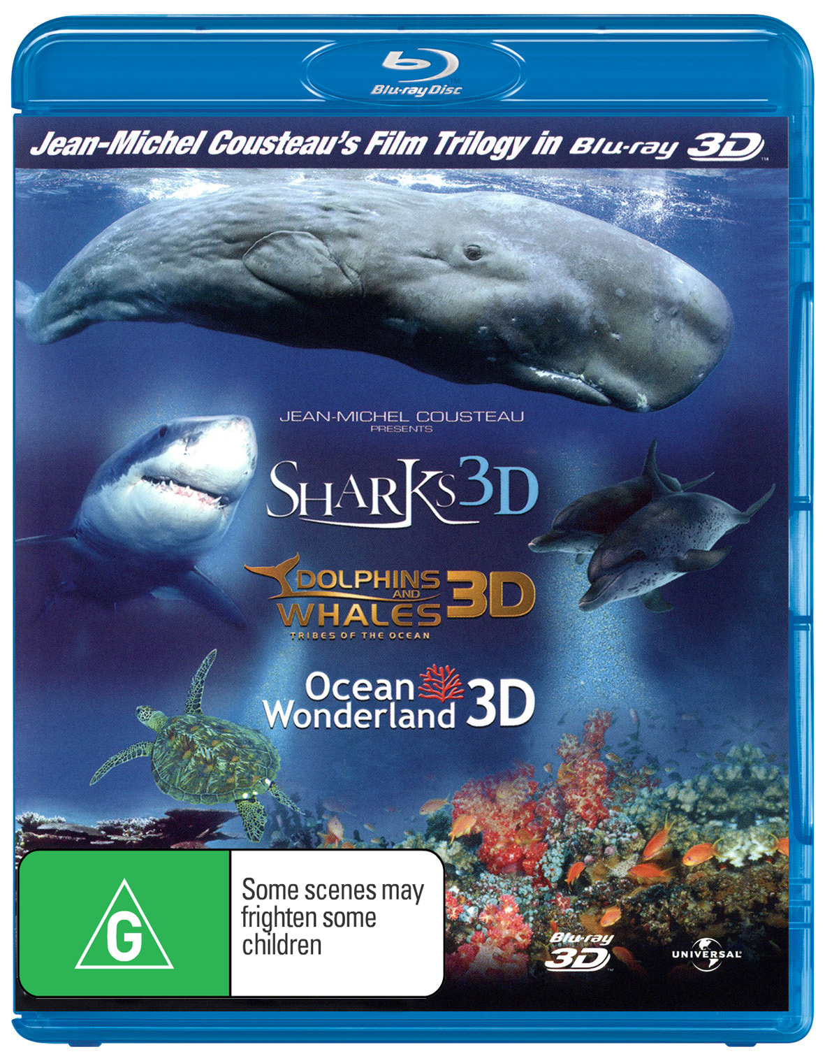 IMAX 3D Dolphins and Whales - Tribes of The Ocean / Sharks / Ocean Wonderland (3 Disc Set) on Blu-ray