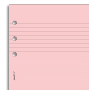 Filofax: Personal Lined Notepaper - Pink (30 Sheets)