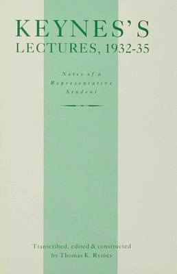 Lectures, 1932-35 by John Maynard Keynes image