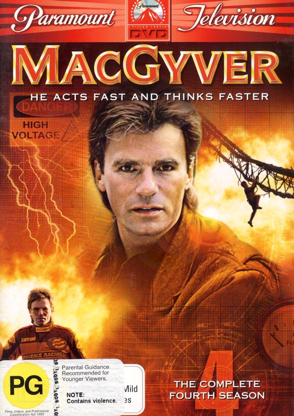 MacGyver - Complete Season 4 (5 Disc Box Set) on DVD image
