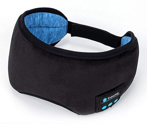 Bluetooth Wireless Handsfree Sleeping Eye Mask Headphones Black at