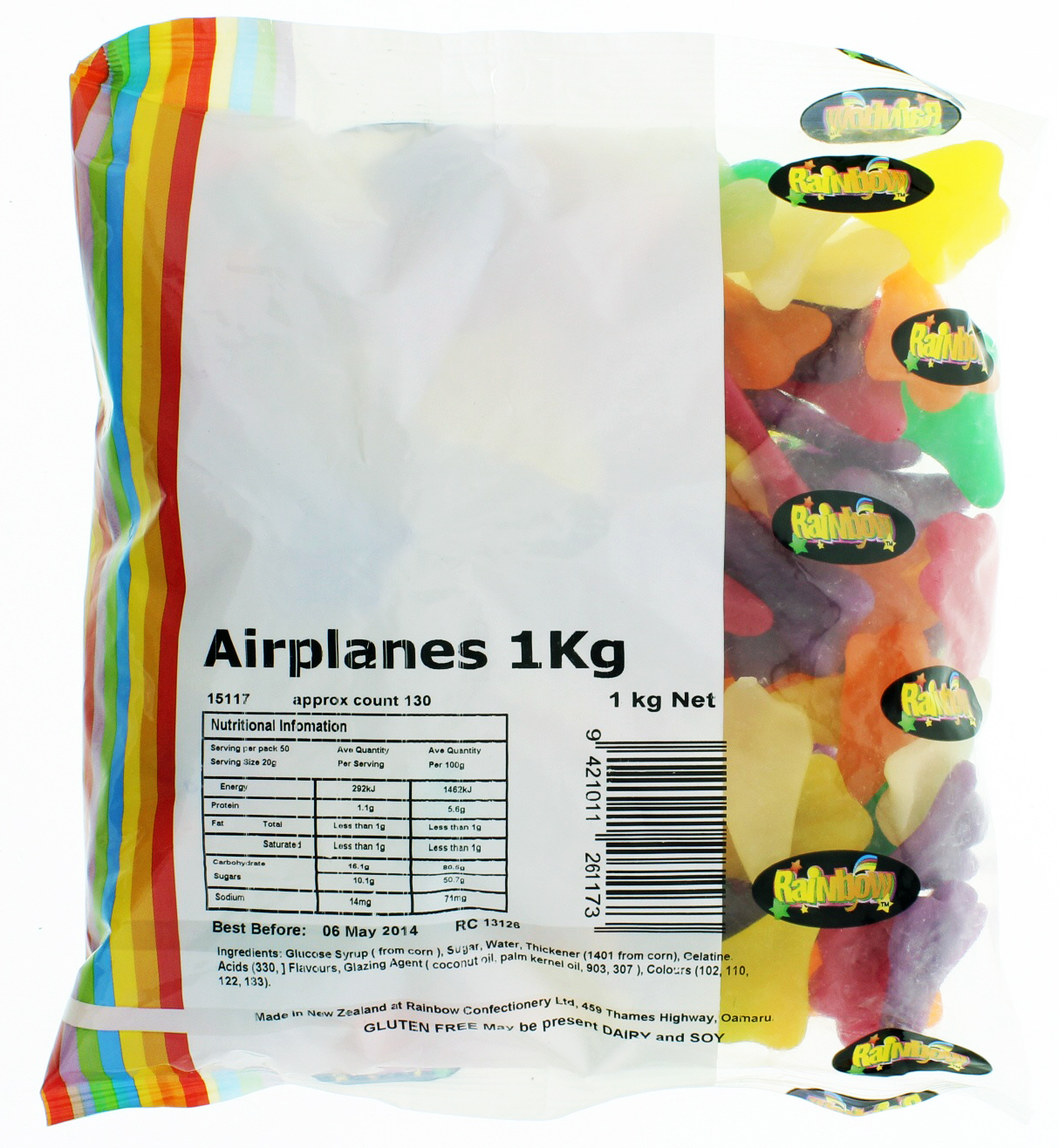 Rainbow Confectionery Airplanes 1kg