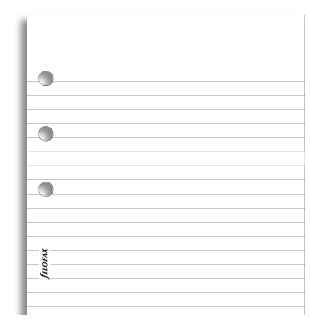 Filofax - Personal Lined Notepad - White (40 Sheets) image