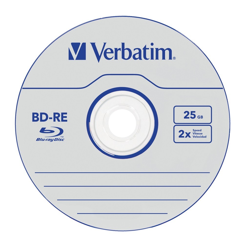 Verbatim BD-RE 25GB Jewel Case 2x (5 Pack)