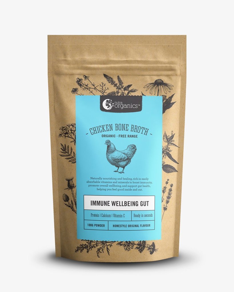 Nutra Organics Chicken Bone Broth Original (100g) at Mighty Ape NZ