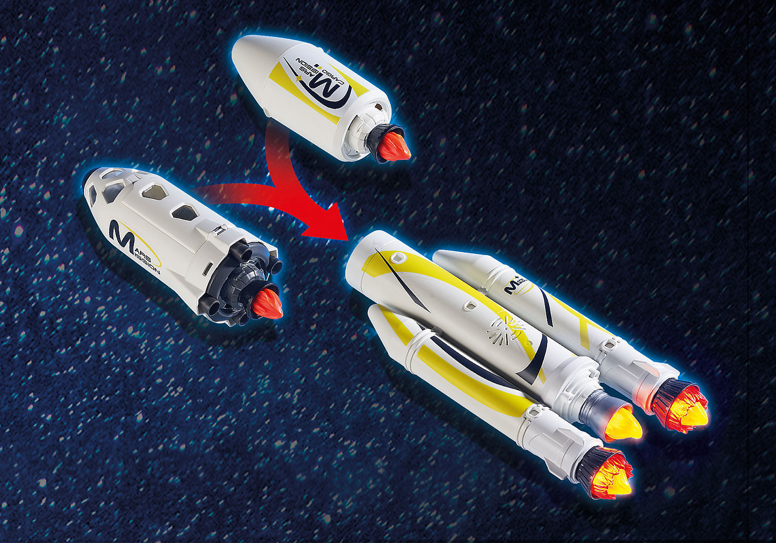 playmobil 9488 space mission rocket