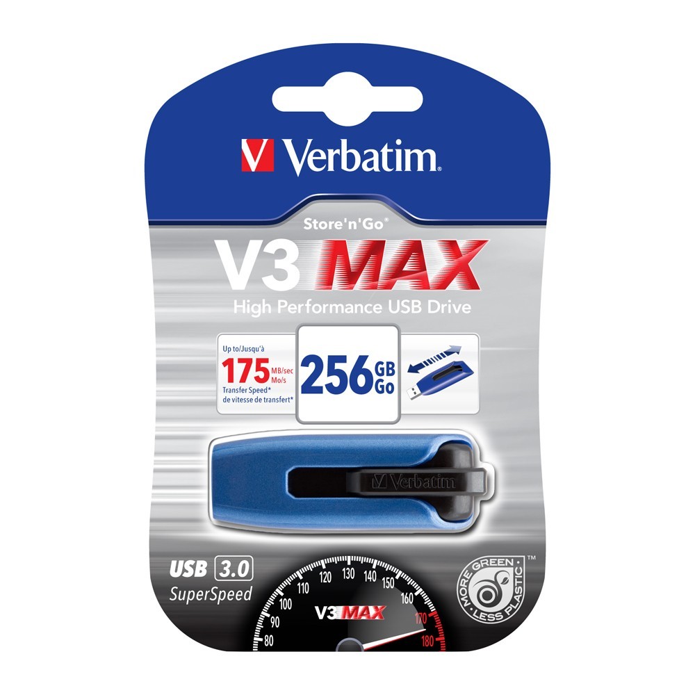 Verbatim Store'n'Go V3 Max High Performance USB Drive (256GB)