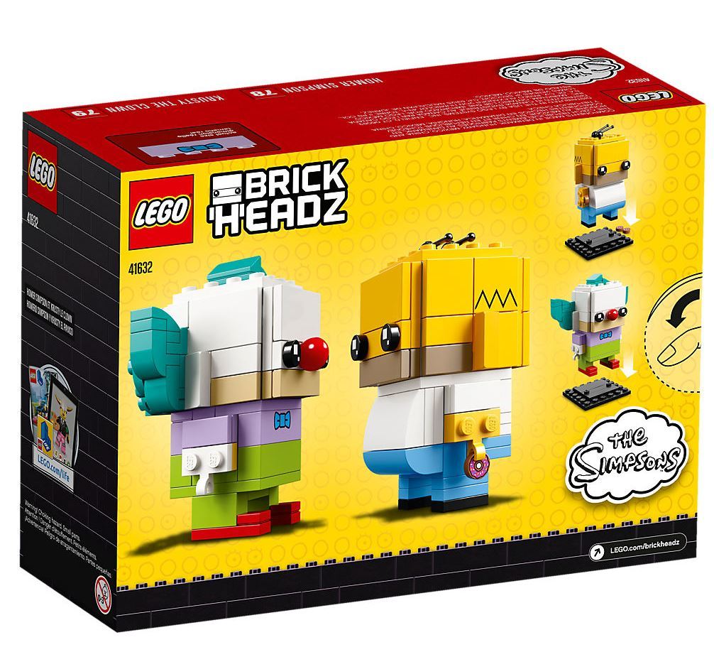 LEGO Brickheadz: Homer Simpson & Krusty the Clown (41632)