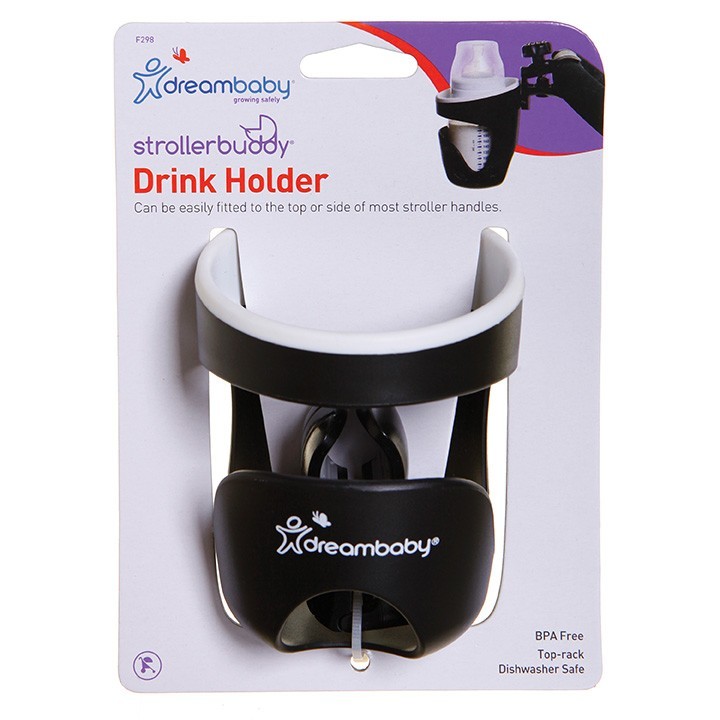 Strollerbuddy® Drink Holder - Black/Cream Trim image