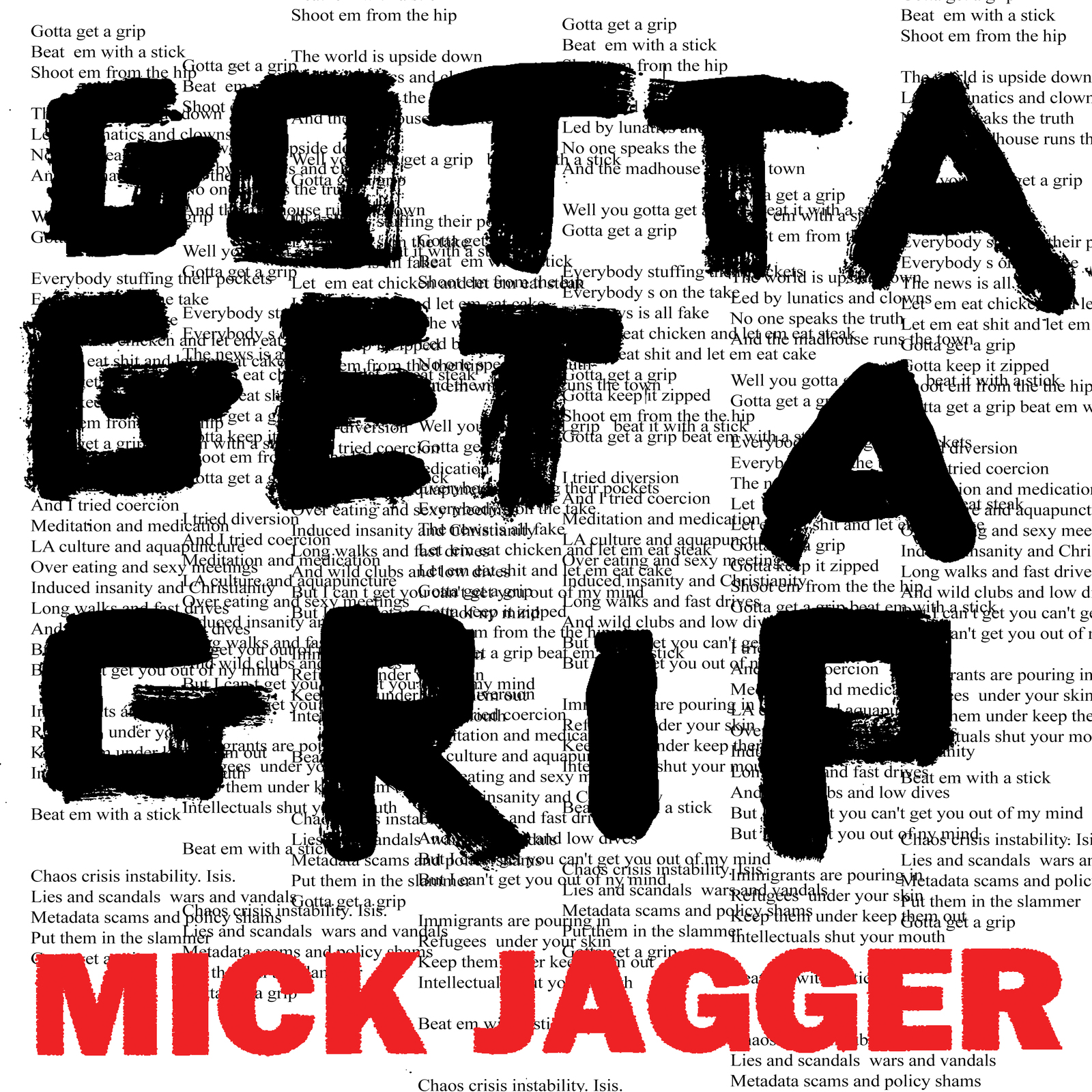 Gotta Get A Grip / England Lost by Mick Jagger image